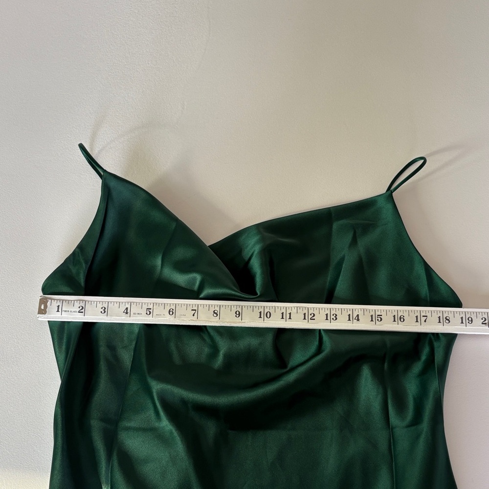 NWT Petal + Pup Cyprus Slip Dress in Emerald Adjustable Wedding Guest Size 12 - Picture 9 of 11